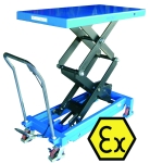 ATEX manual lift table 800 Kg. Removable handle 10152-ATEX