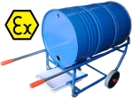 Carro ATEX 1 bidón basculante con cubeta para Atmósferas Explosivas 3026-BEX