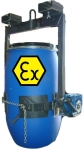 Implemento bidón con cadena para grúa ATEX para Atmósferas Explosivas 3050-CATEX
