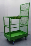 Overhead cage for side claw entry STACKER with wheels 4031-AL