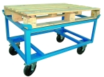Pallet support, high 650 m. Solid rubber tires. 5033