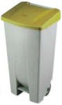 Bucket with yellow lid 120 l. 9819-AM