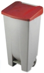 Bucket with red lid 120 l. 9819-R