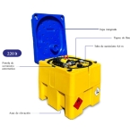 Depósito para transporte con exención total A.D.R. 220 litros Referencia: 3117 Depósito para transporte con exención total A.D.R. 220 litros 3117
