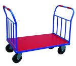 Plataforma 2 asas 910 x 610. Ruedas macizas 6020