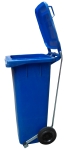 Cubo reciclaje azul 120 l. Con Pedal de apertura de tapa 9821-PAZ